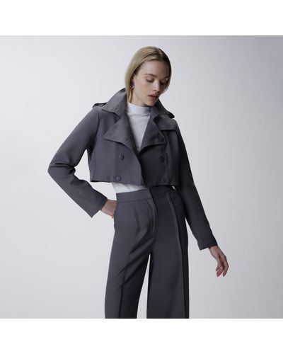 CASACO CROPPED TRENCH COAT TRINITY
