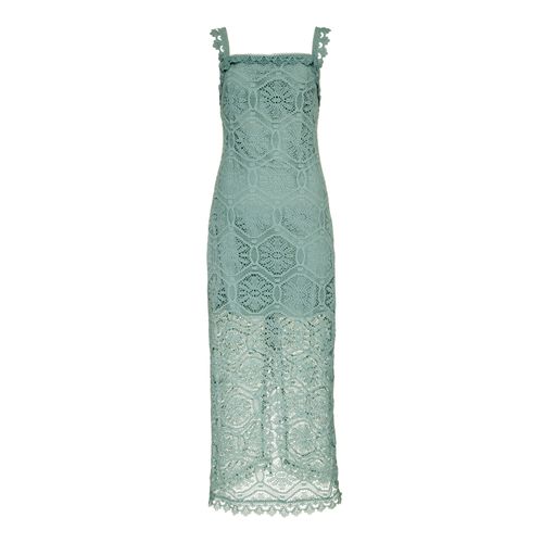 VESTIDO MAXI MIDI VERT EM RENDA