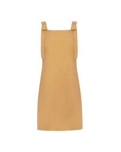 VESTIDO ANNETTE CURTO CARAMELO