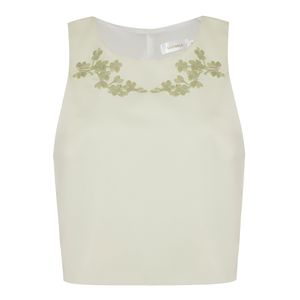 BLUSA RACHELLE COM BORDADO VERDE