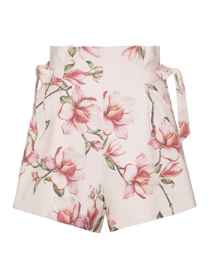 SHORT FABIENNE COM DETALHE EM LACO ESTAMPA GALHOS MAGNOLIA