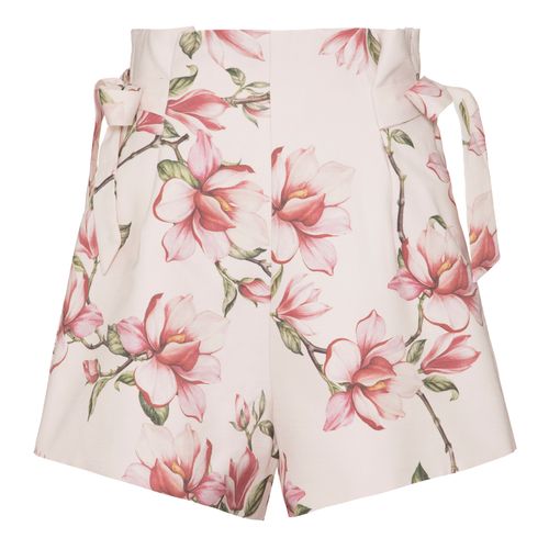 SHORT FABIENNE COM DETALHE EM LACO ESTAMPA GALHOS MAGNOLIA