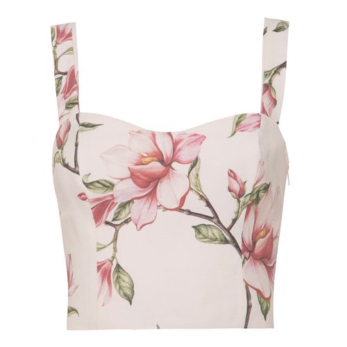 TOP COLETTE DETALHE NAS COSTAS ESTAMPA GALHOS MAGNOLIA