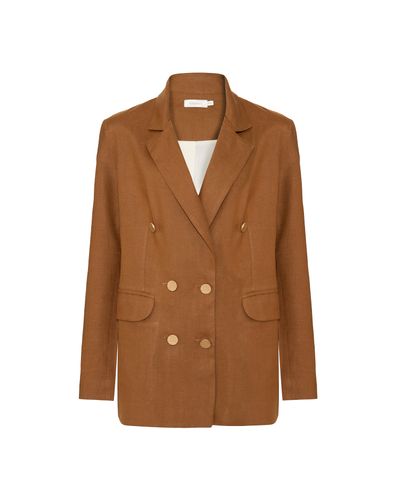 BLAZER CREME DE LAIT OVER MARROM