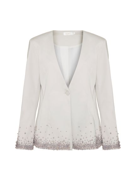 BLAZER NINETTE COM BORDADO CINZA