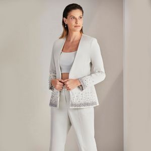 BLAZER NINETTE COM BORDADO CINZA