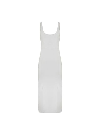 VESTIDO ORIANE MIDI JUSTO CINZA