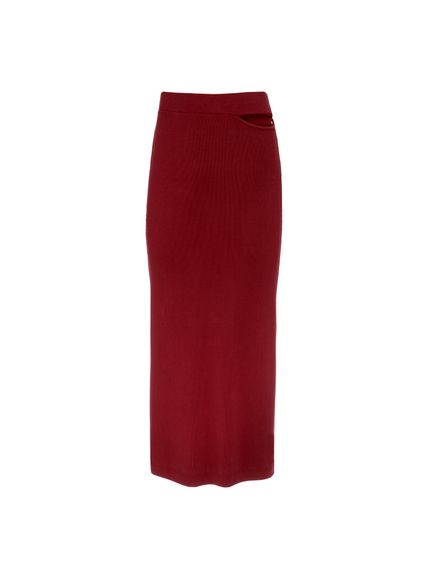 SAIA KIR MAXI MIDI CUT OUT VERMELHO