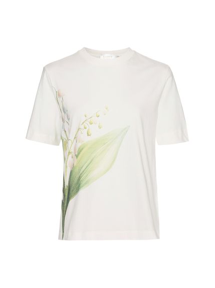 TSHIRT SARLAT ESTAMPA LIRIO OFF WHITE