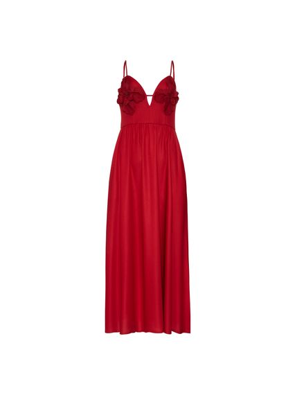 VESTIDO CANNEBERGE LONGO VERMELHO