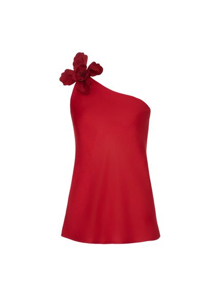 BLUSA ROMARIN OMBRO SÓ VERMELHO