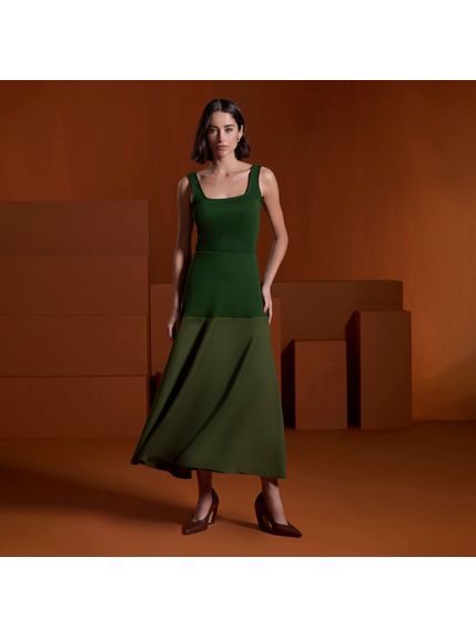 SAIA EERI MAXI MIDI VERDE