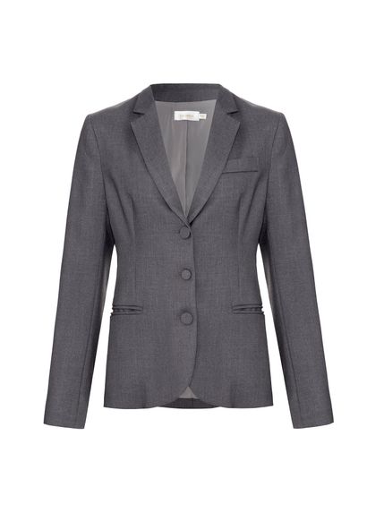 BLAZER BEATRIX EM ALFAIATARIA CINZA