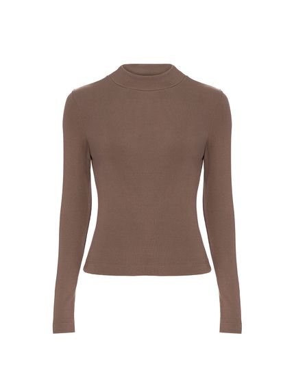 BLUSA ANASTASIA MANGA LONGA MARROM