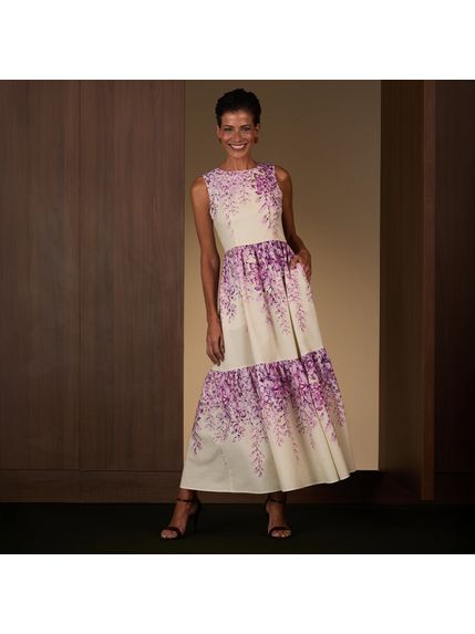 VESTIDO ETERNAL MAXI MIDI VISCOLINHO ESTAMPADO