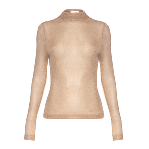 BLUSA LACUNA EM TELA COBRE