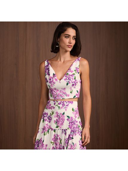 CROPPED HARMONY CREPE ESTAMPADO