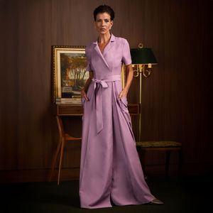 VESTIDO LACEY LONGO EM ALFAIATARIA LILAS