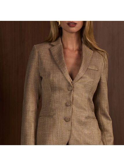 BLAZER JODIE EM ALFAIATARIA COM LUREX NA TRAMA