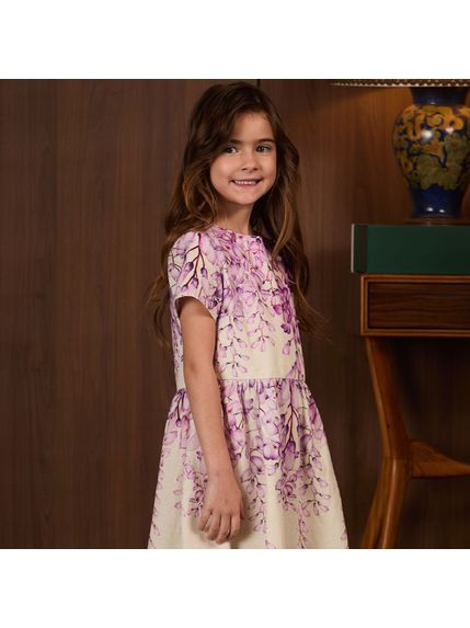 VESTIDO LOOP INFANTIL VISCOLINHO ESTAMPADO