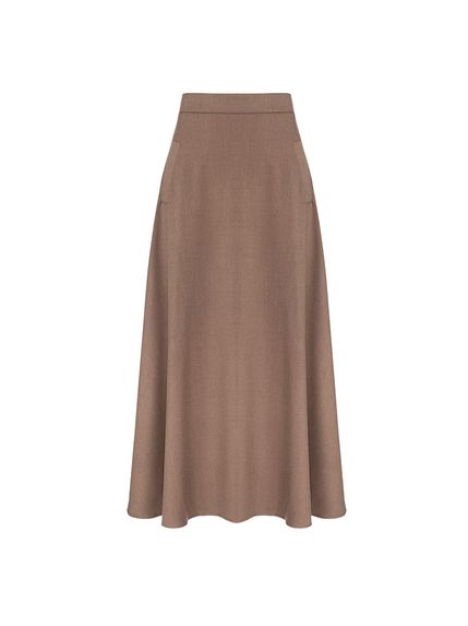 SAIA THORA MAXI MIDI EM ALFAIATARIA MARROM