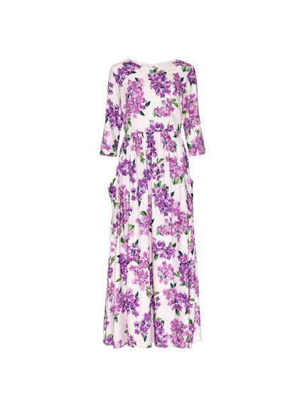 VESTIDO BONDS MAXI MIDI CREPE ESTAMPADO