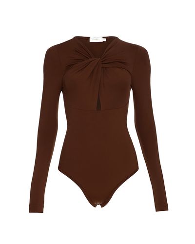 BODY STROMA DECOTE COM TORÇÃO MARROM