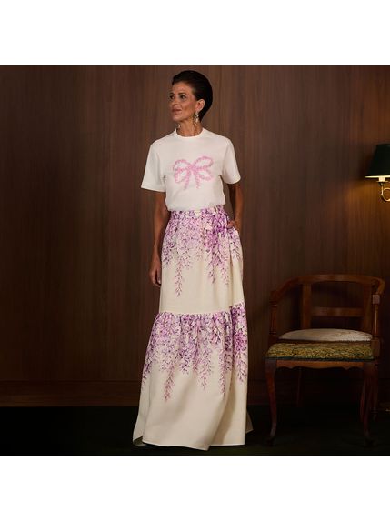 SAIA ROOTS LONGA VISCOLINHO ESTAMPADA