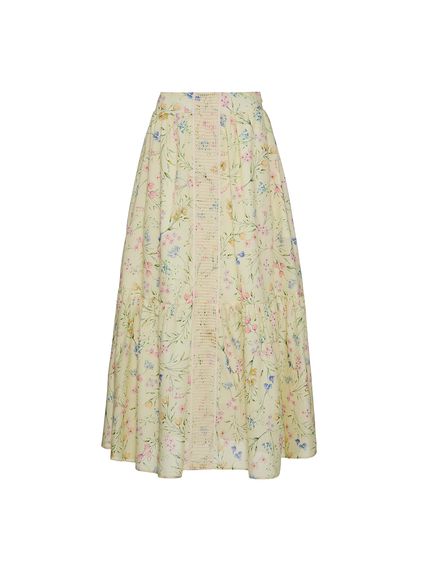 SAIA MAXI MIDI CAROL EM MOUSSELINE 100% ALGODÃO ESTAMPADO