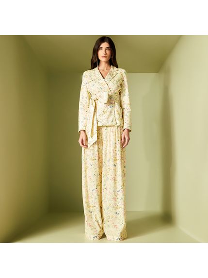 BLAZER BIA EM MOUSSELINE 100% ALGODÃO ESTAMPADO