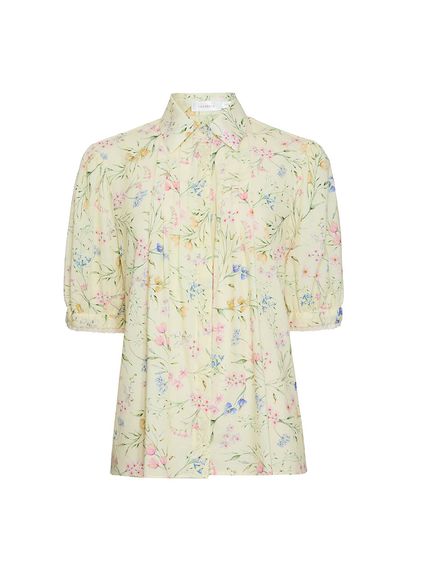 CAMISA PALOMA EM MOUSSELINE 100% ALGODÃO ESTAMPADO