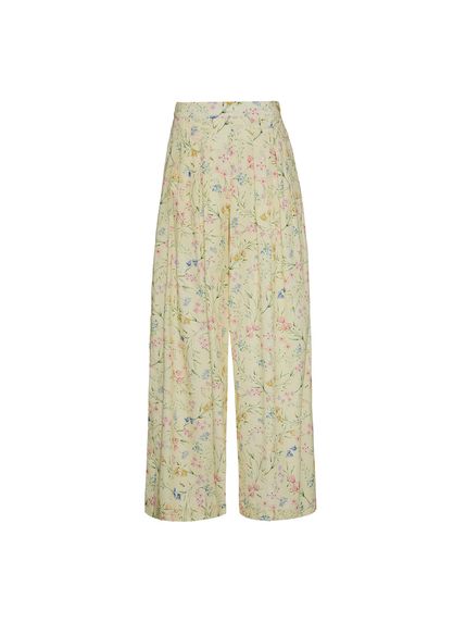 PANTALONA BEATRICE EM MOUSSELINE 100% ALGODÃO ESTAMPADO