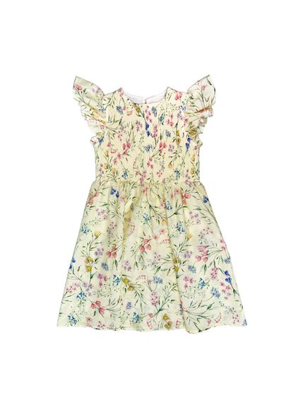 VESTIDO CICI INFANTIL COM LASTEX EM MOUSSELINE 100% ALGODÃO ESTAMPADO