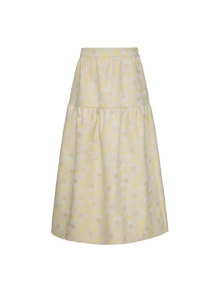 SAIA MAXI MIDI JULIANA EM JACQUARD ALGODÃO
