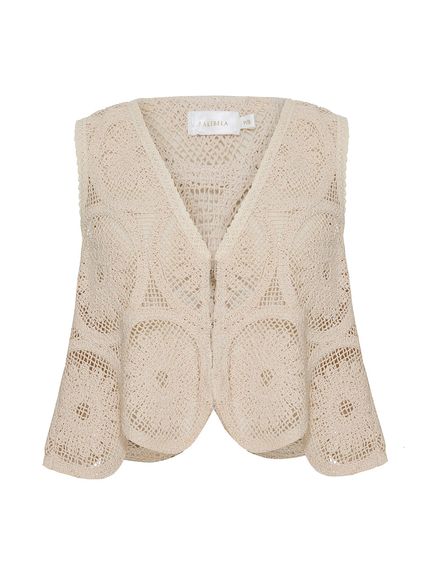 BLUSA MARINA EM CROCHET RELEVO