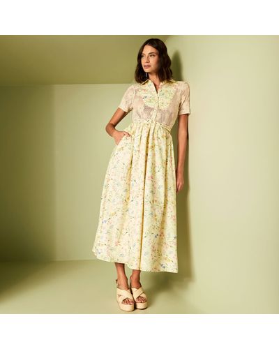 CHEMISE MAXI MIDI NINI EM CROCHET E MOUSSELINE 100% ALGODÃO ESTAMPADO