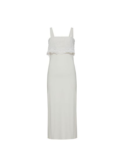 VESTIDO DARIA MIDI CANELLE COM RENDA