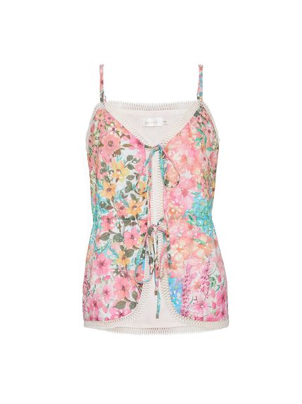 REGATA JOANA EM LAISE 100% ALGODÃO ESTAMPADA