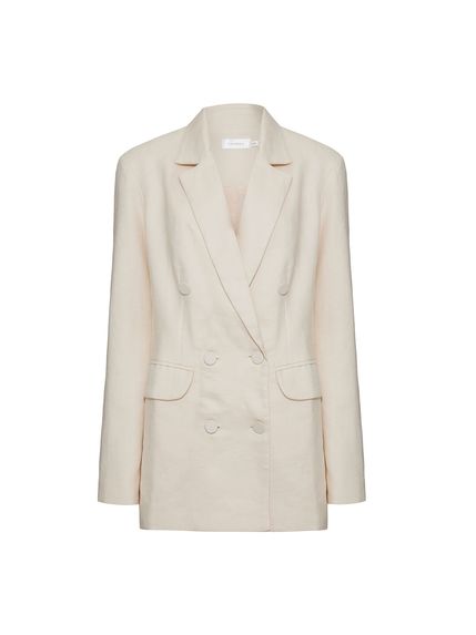BLAZER CREME DE LAIT EM LINHO 100%