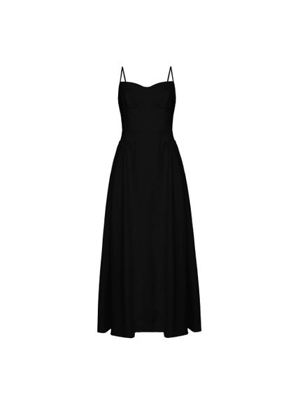 VESTIDO MAXI MIDI DHALIA EM LINHO 100%