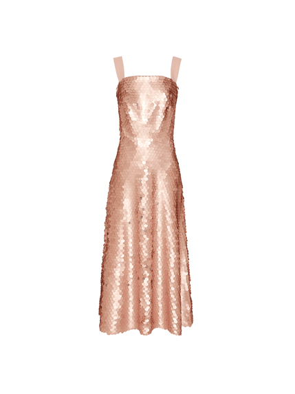 VESTIDO MIDI RORY MAXI PAETÊ
