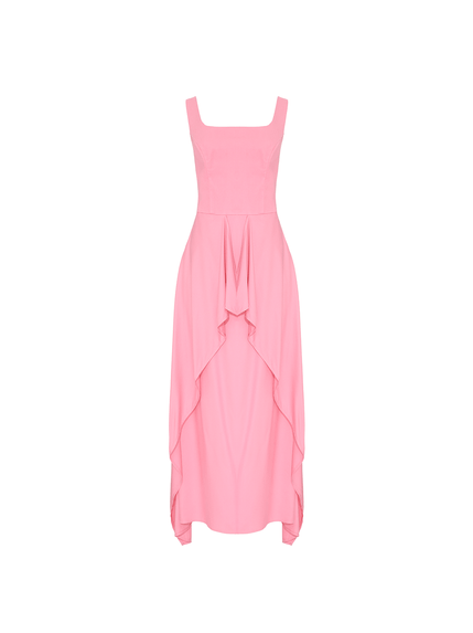 VESTIDO MAXI MIDI ENZA EM CREPE DE VISCOSE