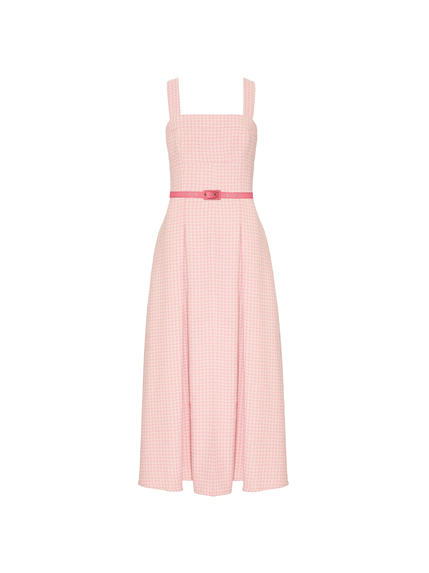 VESTIDO MAXI MIDI  LOU  EM JACQUARD 100% ALGODÃO