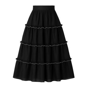 SAIA BABADOS MAXI MIDI SATINE EM LINHO 100%