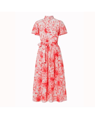 CHEMISE MAXI MIDI ALLY EM SEDA E MODAL ESTAMPADA