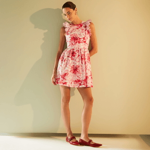 VESTIDO CURTO DIDI EM TECIDO 100% ALGODÃO ESTAMPADO
