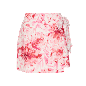 SHORT SAIA  MAMÁ  EM TECIDO 100% ALGODÃO ESTAMPADO