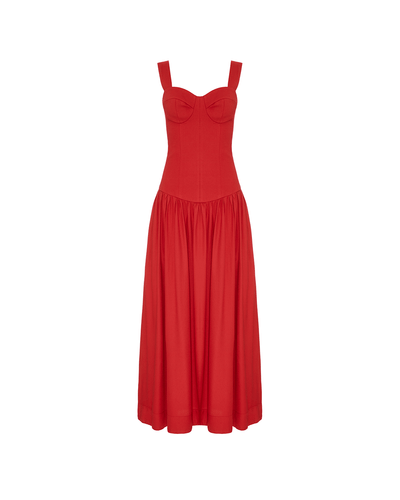 VESTIDO MAXI MIDI QUIN EM CREPE DE VISCOSE