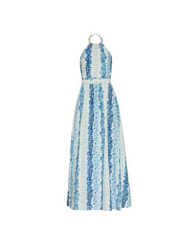 VESTIDO LONGO OTILIA 100% ALGODÃO ESTAMPADO