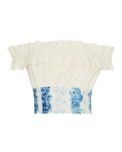 TOP OMBRO A OMBRO OCEANA 100% ALGODÃO ESTAMPADO